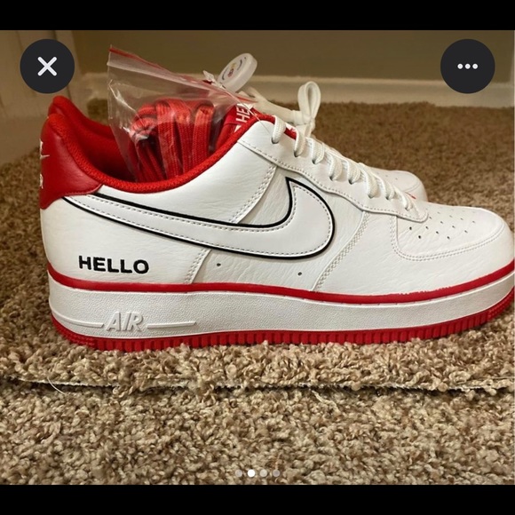 LIMITED EDiTiOn Nike AF1s   HELLO - Picture 4 of 5